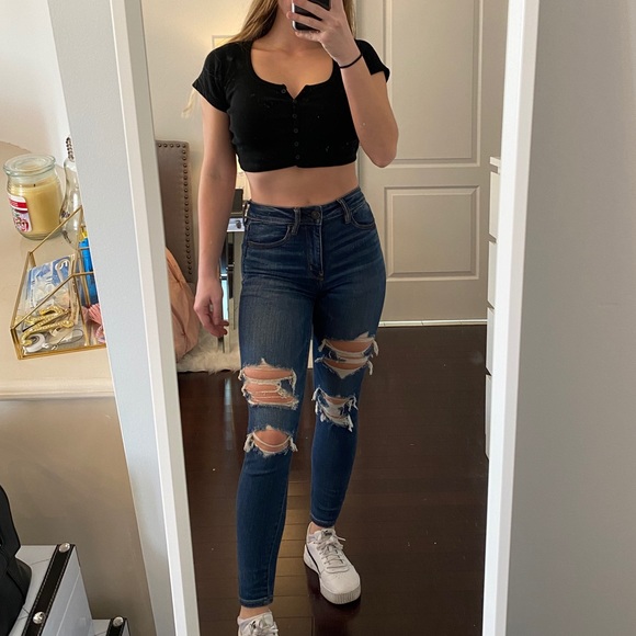 American Eagle Outfitters Denim - Ripped Jeans